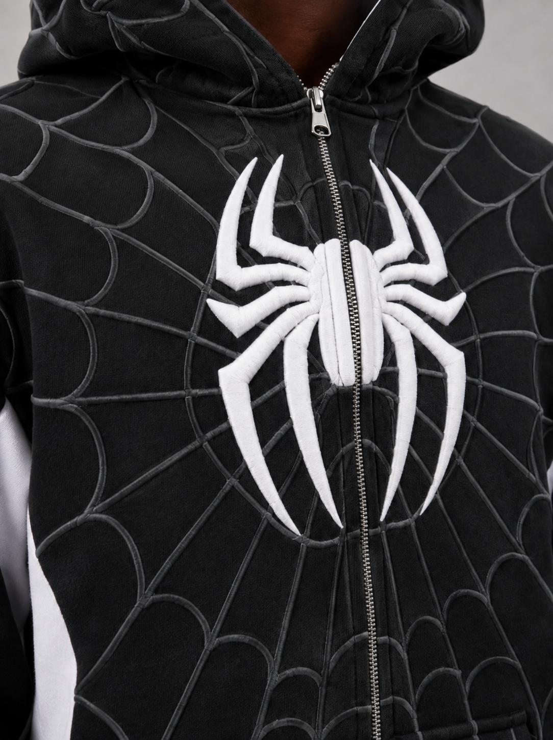 "Black" Spidey zip up hoodie